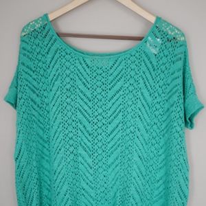 NEW Hollister sweater Women's knit Size XS/S green